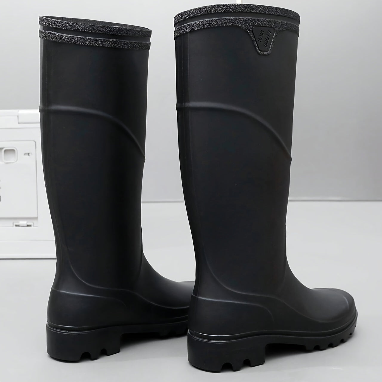 Men's High Top Rain Boots, Wear-resistant Waterproof Non-slip Galoshes For Outdoor Walking Fishing wellies