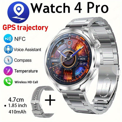 Onegra'S New GT4 PRO MAX Smart Watch Is Equipped with 1.85-Inch High-Definition Full Touch Screen 410Ma Large Battery GPS Tracker NFC Compass Smart Watches for Men And Women And Other Multifunctional 2024+ Holiday Gifts.