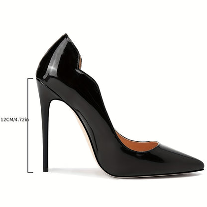Elegant Voaboasy Women's Stiletto Heels - Pointed Toe, Faux Cover Dress Pumps for All Seasons, VOABOASY