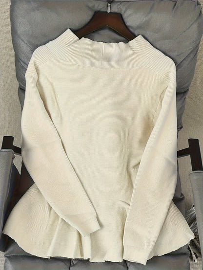 Visually V-Neck Cardigan - Solid Color, Thick Knit, Loose Fit, Warm, Viscose and Polyester Blend, Perfect for Fall/Winter