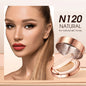 O.TWO.O 2-in-1 Soft Focus & Matte Finish Compact - Long-Lasting, Waterproof, Oil Control, Full Coverage for All Skin Types - Aloe Vera & Peony Root Infused, Natural Look Cushion Foundation, Allday Makeup|Elegant Metallic Case