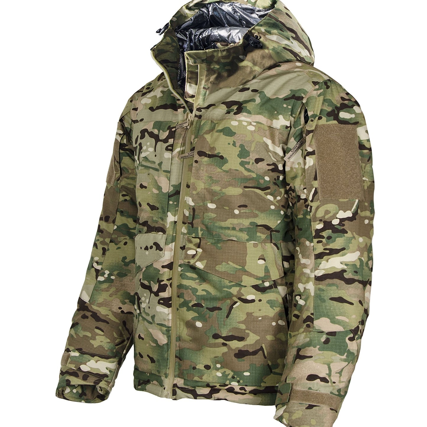 Men's Camo Hooded Waterproof Jacket - Warm Fleece-Lined, Windproof & Durable for Outdoor Activities in Fall/Winter