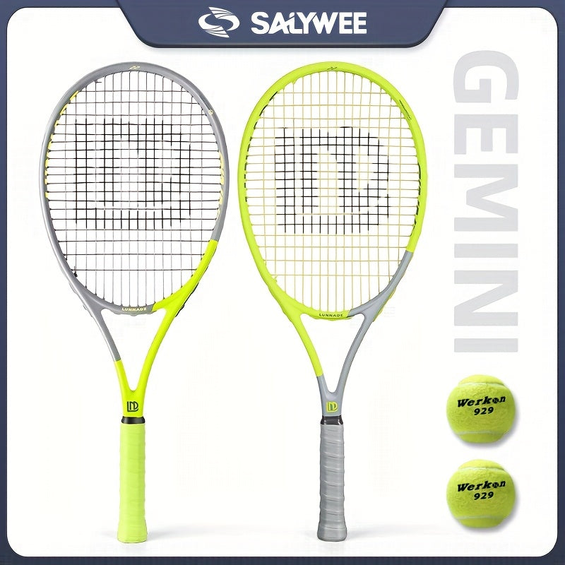 SALYWEE Carbon Composite Tennis Racket For Beginners, Light Weight Durable Tennis Racket With Bag, Halloween Gifts