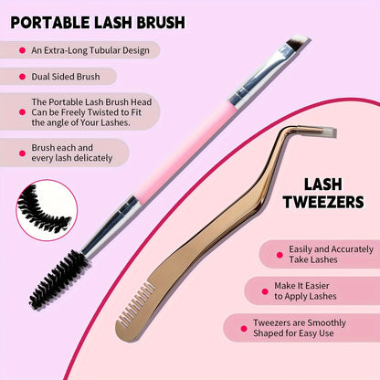 RITALASH DIY Lash Extension Kit, 280 Pcs Lash Clusters With Lash Bond And Seal, Mascara Brush Cluster Lash Glue Remover, Lash Applicator