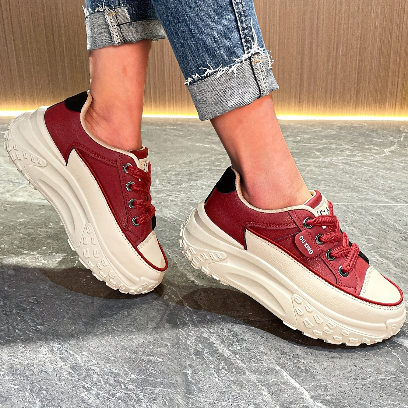 High-looking White Shoes Women's Tennis Shoes Elegant Women's Flat Shoes Comfortable Casual Sports Shoes