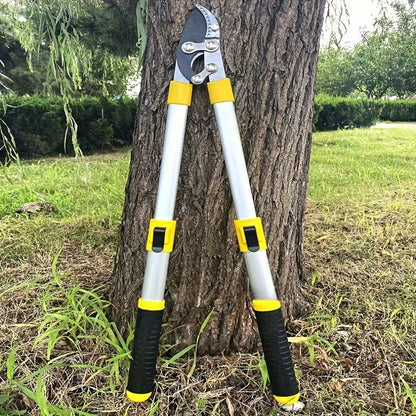 Professional Telescopic Bypass Pruning Shears, Heavy-Duty Garden Pruners with Metal Body and Ergonomic Handle for Fruit Tree Branches, Gardening Clippers, Extendable Gardener'S Lopper Cutter Tool