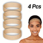 4PCS Silicone Headband Transparent Fix Wig Grip Band Non Slip Comfort Natural Wig Grip Elastic Sport Yoga Headbands To Hold Wig Grip Cap For Womens