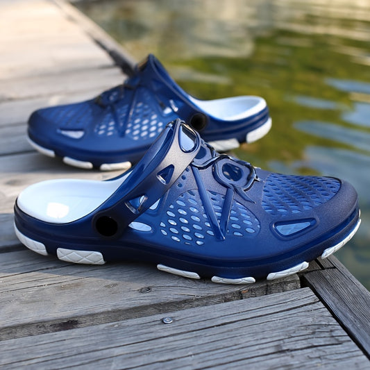 Men's Trendy Breathable Clogs, Comfy Non Slip Durable EVA Slippers For Men's Outdoor Activities