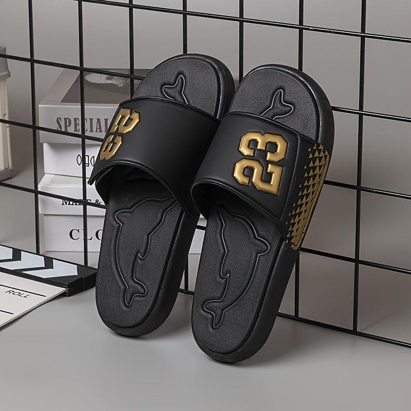 Men'S Outdoor Leisure Sports Slippers, Black/red Sports Slippers, Suitable For Home And Outdoor Wear, Adjustable Shoe Surface, With 23 Digital, Fashionable And Wear-resistant Thick Sole.