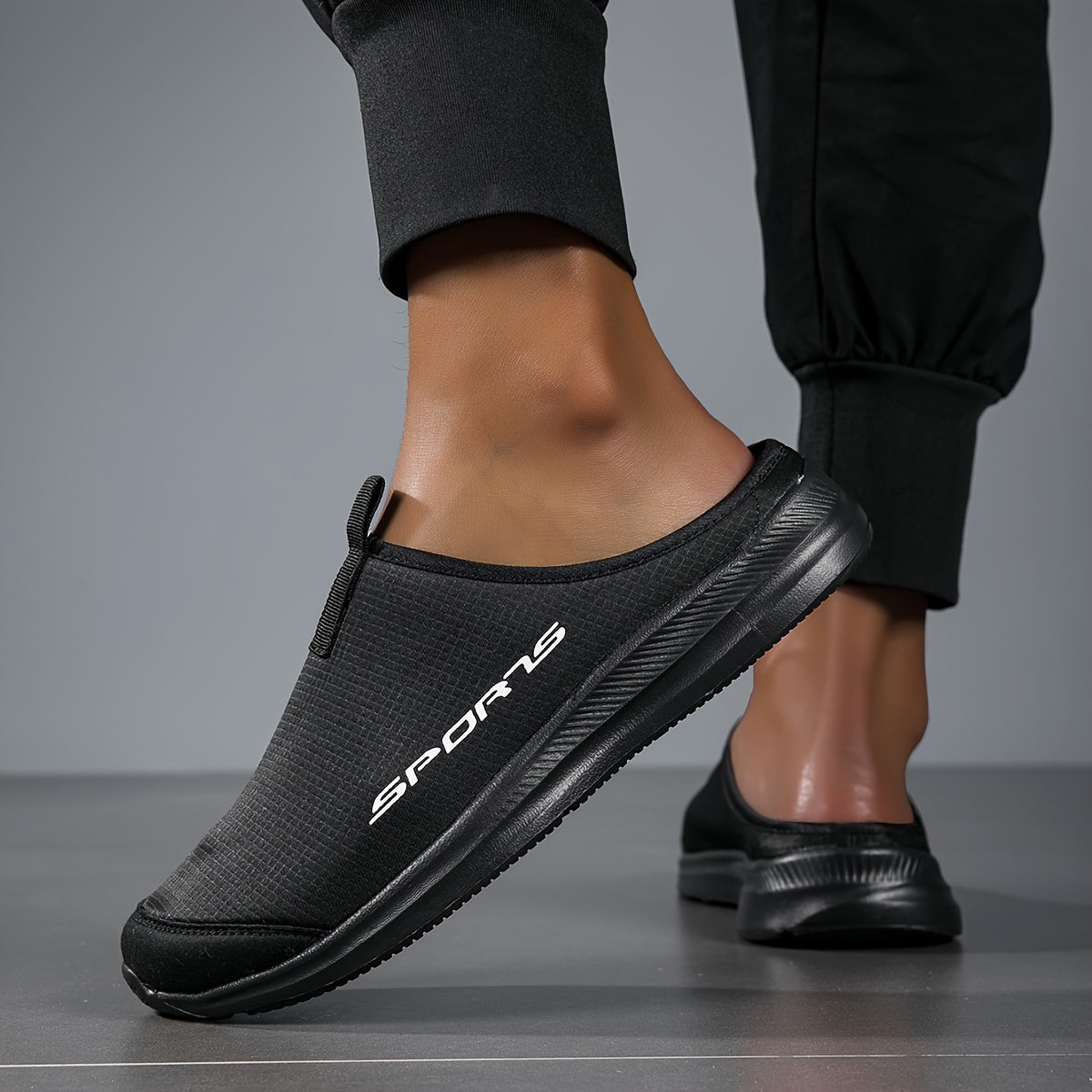 Men's Solid Color Breathable Hollow Out Slippers, Comfy Non Slip Casual Durable Slides, Men's Footwear