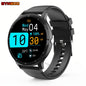 Synwoo Smart Watch for Men and Women - 3.25cm Full Touch Screen, Digital Display, Round Dial, Motion Tracker, Alarm Clock, Weather Update, Music Playback, Message Reminder, USB Charging, Rechargeable Lithium Polymer Battery,
