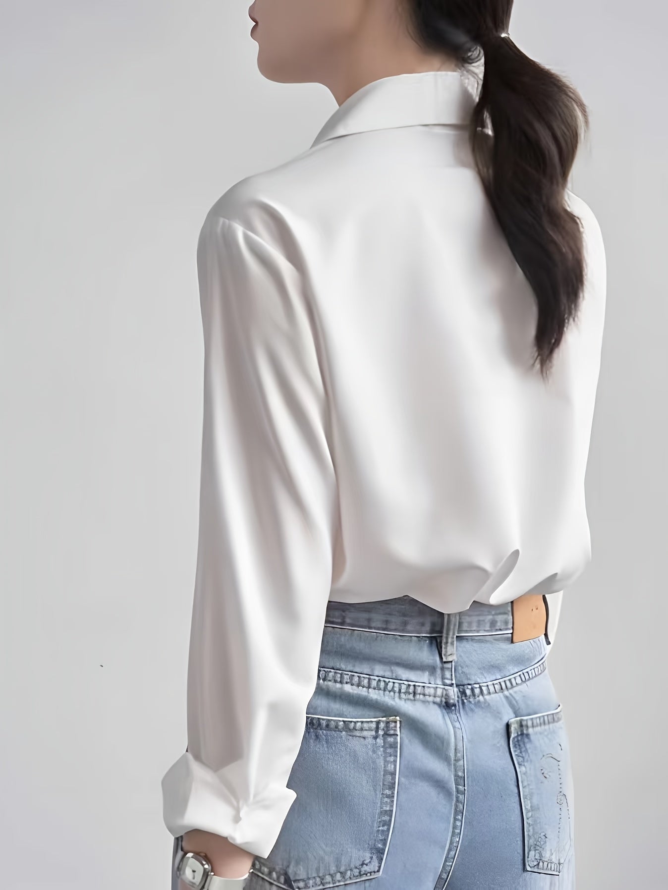2024 New Professional Women's Shirt French High-end Temperament Long Sleeve Top