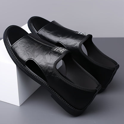 2025 Summer New Sandals, Men'S Slippers, Beach Shoes, Anti Slip, Odor Proof, Wear Resistant, Large Size, Lightweight, New Style For Young College Students To Work, Trendy, Breathable, Leisure, Driving, Dual Use, Water Soaking