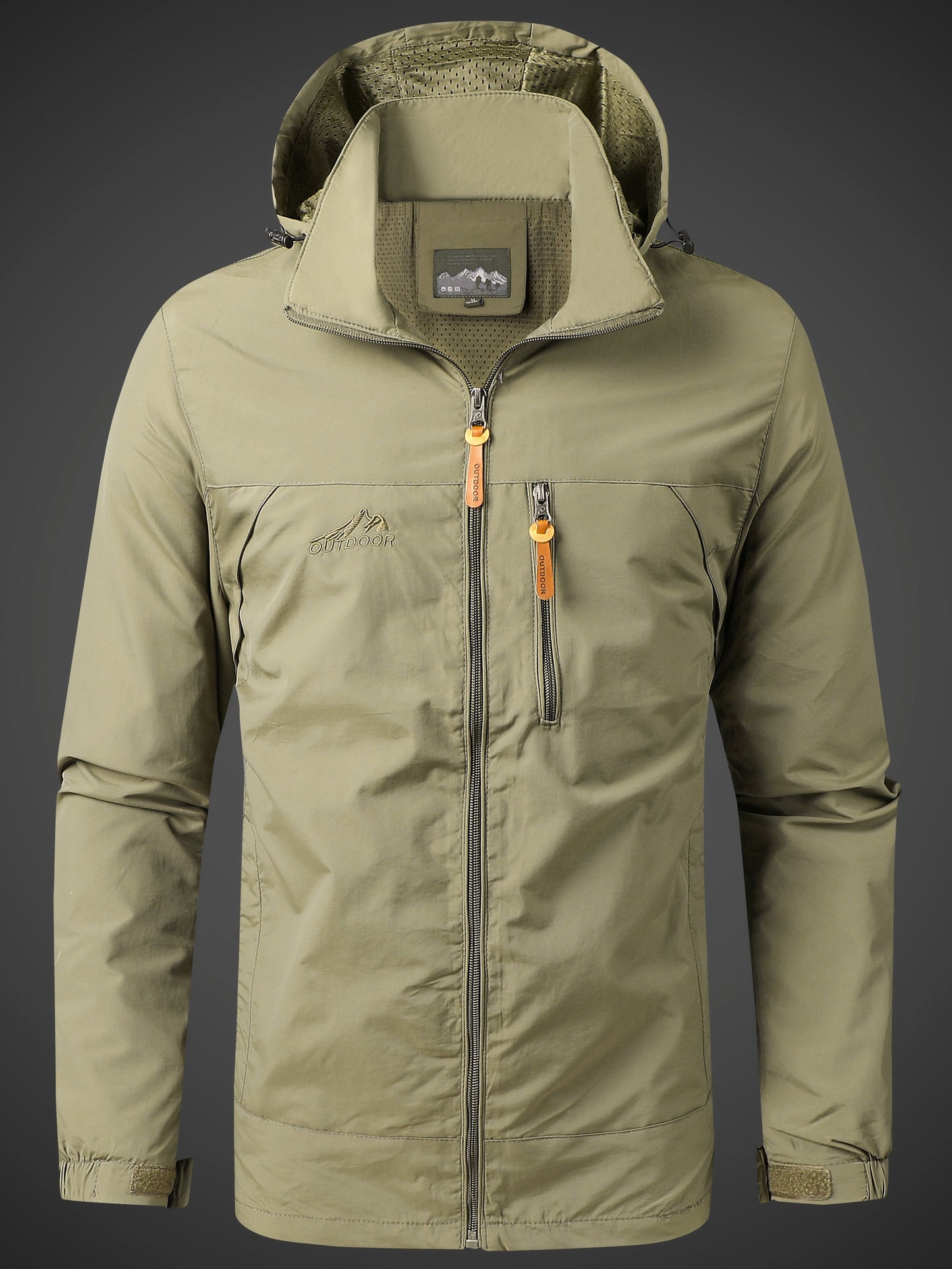 Classic Essential Outdoor Lightweight Hooded Jacket - Windproof Strike Coat With Regular Fit - Perfect For Men In Spring And Autumn