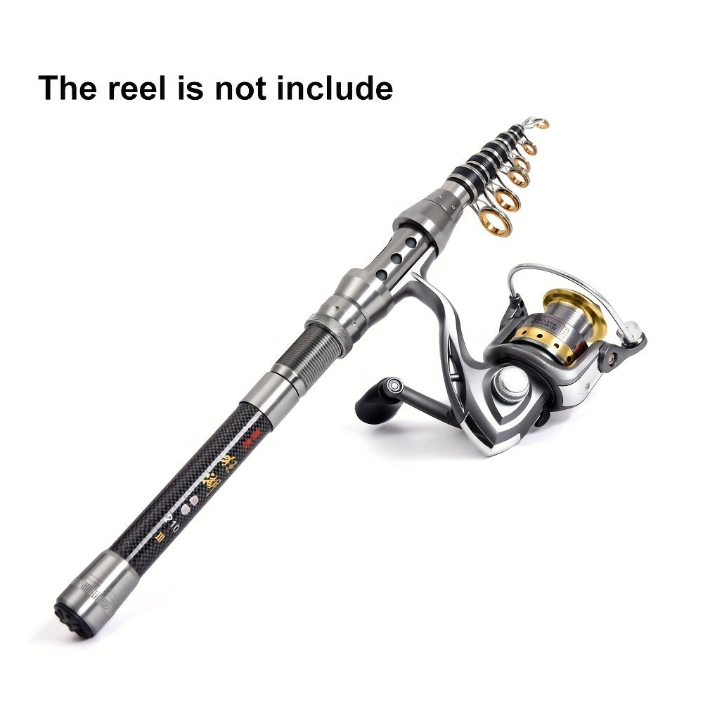 Compact and Powerful Carbon Telescopic Fishing Rod - Perfect for Saltwater Fishing!