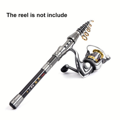 Compact and Powerful Carbon Telescopic Fishing Rod - Perfect for Saltwater Fishing!