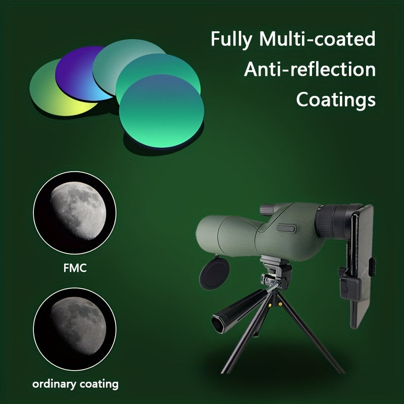 High-Powered Monocular For Hiking, And Bird Watching - Zooms From 25x To 75x Magnification With 60mm Objective Lens