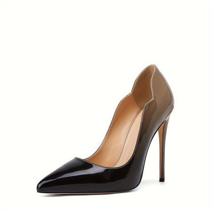 Elegant Voaboasy Women's Stiletto Heels - Pointed Toe, Faux Cover Dress Pumps for All Seasons, VOABOASY