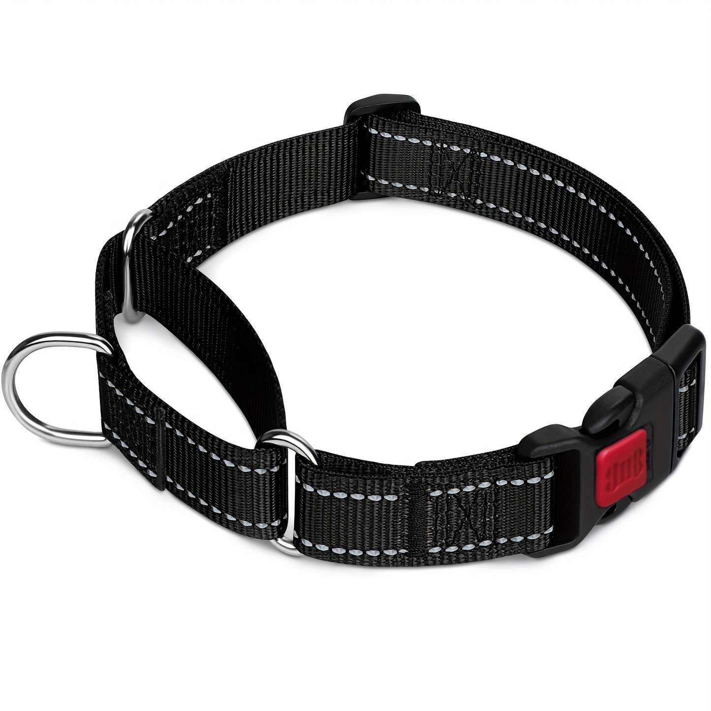 Joytale Martingale Collar For Dogs With Quick Release Buckle, Reflective Heavy Duty Puppy Collar For Safety, Adjustable Dog Nylon Collars For Small Medium Large Breed Dogs Walking Training