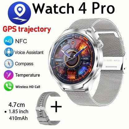 Onegra'S New GT4 PRO MAX Smart Watch Is Equipped with 1.85-Inch High-Definition Full Touch Screen 410Ma Large Battery GPS Tracker NFC Compass Smart Watches for Men And Women And Other Multifunctional 2024+ Holiday Gifts.