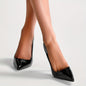 Elegant Voaboasy Women's Stiletto Heels - Pointed Toe, Faux Cover Dress Pumps for All Seasons, VOABOASY