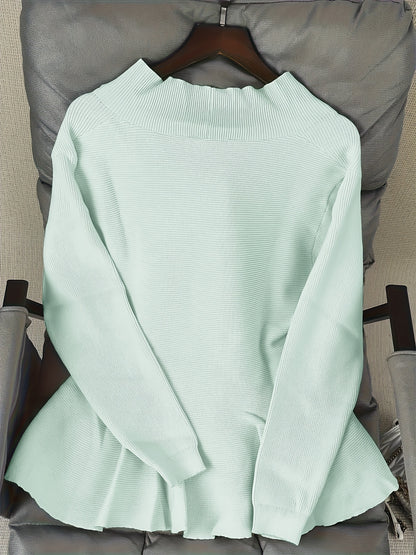 Visually V-Neck Cardigan - Solid Color, Thick Knit, Loose Fit, Warm, Viscose and Polyester Blend, Perfect for Fall/Winter