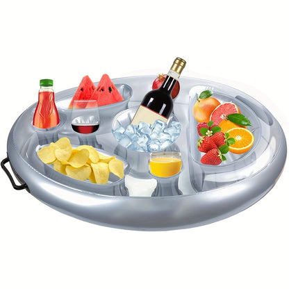 Make Pool Parties Fun & Organized with This Inflatable Floating Pool Tray & Drink Holder!