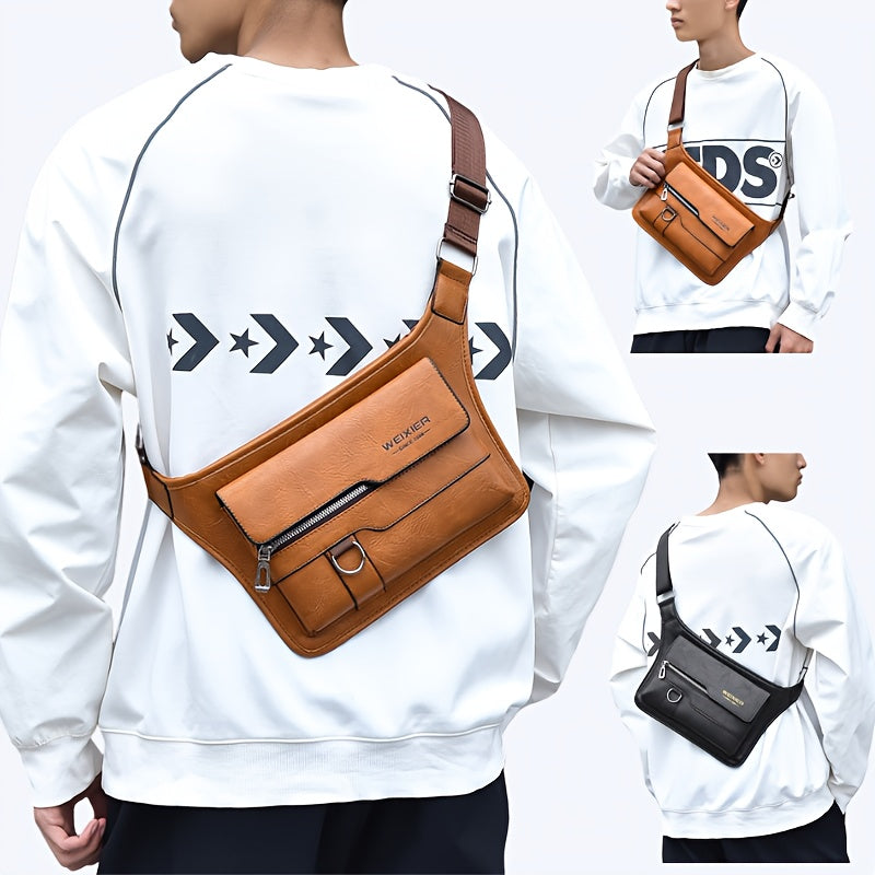 New Men's Casual Large-capacity High Quality Men's Chest Bag Senior Sense Of Large-capacity Men's Crossbody Bag Shoulder Bag Ideal Gift for Men