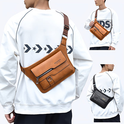New Men's Casual Large-capacity High Quality Men's Chest Bag Senior Sense Of Large-capacity Men's Crossbody Bag Shoulder Bag Ideal Gift for Men
