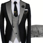 Men's 3pcs Slim Fit Suit Double Breasted Suit Men Formal Suit for Wedding Prom Dinner Party