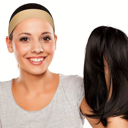 4PCS Silicone Headband Transparent Fix Wig Grip Band Non Slip Comfort Natural Wig Grip Elastic Sport Yoga Headbands To Hold Wig Grip Cap For Womens