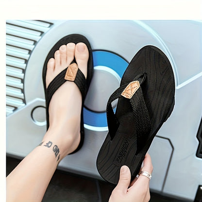 Men's Thong Sandals, Casual Non Slip Flip-flops Shoes Toe Post Sandals For Indoor Outdoor Walking, Beach Shoes For Spring And Summer