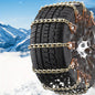 2/8pcs Universal Car Tire Traction Chains, Easy Install Anti-Slip Steel Snow Chains For Emergency Rescue