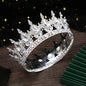 1pc Luxurious Golden-Plated Alloy Bridal Tiara with Sparkling Red Rhinestones - Elegant Boho Style Wedding Headpiece, Glamorous Hair Accessory for Ceremonies & Receptions, Sophisticated Look for Women, Photography Headpiece|E