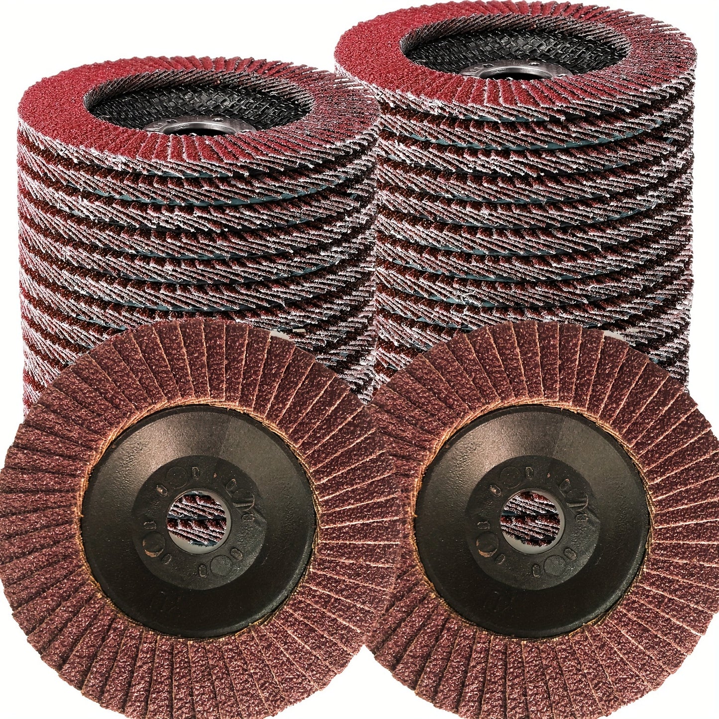 10pcs 10.16 cm Flip Discs for Grinder 60 Grit Grinding Discs Abrasives Grinding Tools Grinding Discs for Metal Rust Removal And Polishing