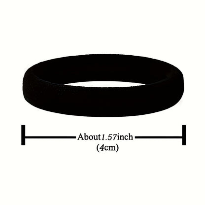 Women's Black Headband, Seamless Headband, Elastic Ponytail Fixer, No Damage to Thick Hair