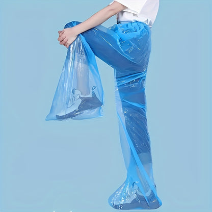 One-Size Fits All Transparent Rain Pants - Durable PE Material, Perfect for Travel & Outdoor Adventures