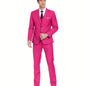 Men's Suits Set 3pcs Business Work Banquet Performance Travel Holiday Vacation Daily Birthday Gift Dress Tuxedo Jacket Coat Blazer Vest Pants Suit Set for Men Size XS-XXXL Wedding Season