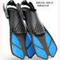 [Popular Choice] Qingsong Adjustable Snorkeling Fins with Buckles, Open Heel Design, Short Travel Swim Fins for Adults - Men and Women, Black