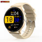 Synwoo Smart Watch for Men and Women - 3.25cm Full Touch Screen, Digital Display, Round Dial, Motion Tracker, Alarm Clock, Weather Update, Music Playback, Message Reminder, USB Charging, Rechargeable Lithium Polymer Battery,