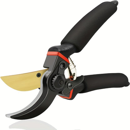 Professional Titanium Bypass Pruning Shears - 8.5\" Super Sharp Premium Garden Shears, Pruning Shears for Gardening, Garden Hedge Clippers, Handheld Pruners - Garden Scissors, Heavy Duty Tool