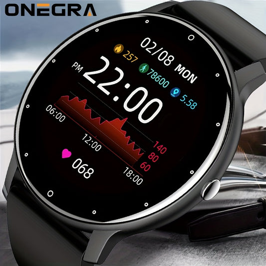 ONEGRA Wireless Call Smart Watch For Men And Women, Full Touch Screen Sport Fitness Watch For Android IOS