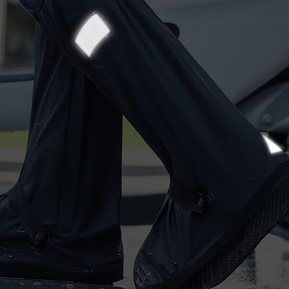 Waterproof & Slip-Resistant Shoe Covers with Thick Sole - Foldable, Washable for Outdoor Work in Rainy Conditions