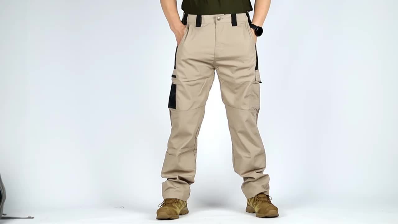 Mens Cargo Pants with Spacious Pockets - Relaxed Straight Leg, Breathable & Durable for Outdoor Adventures - Ideal for Hiking, Fishing, and Casual Wear