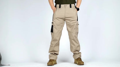 Mens Cargo Pants with Spacious Pockets - Relaxed Straight Leg, Breathable & Durable for Outdoor Adventures - Ideal for Hiking, Fishing, and Casual Wear