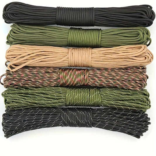 10m/20m/30m 4mm Thick Braided Paracord For Camping And Hiking, Handmade DIY Rope