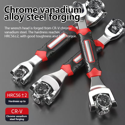 52-in-1 Multi-Functional Socket Wrench Set - 8-19mm Non-Slip Handle & Rotating Bone Design - Universal Wrench