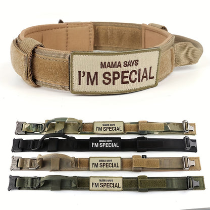 Tactical Dog Collar with Handle - Heavy Duty Collar for Medium and Large Dogs - Provides Ultimate Control and Comfort