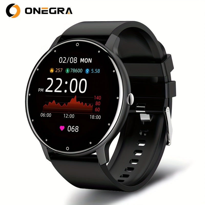 ONEGRA Wireless Call Smart Watch For Men And Women, Full Touch Screen Sport Fitness Watch For Android IOS