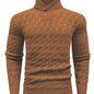 Men'S Casual Commuting Fashion Solid Texture Warm Lapel Sweater